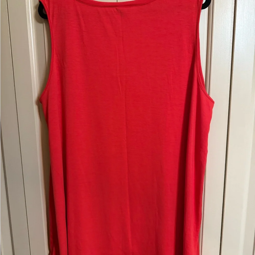 LuLaRoe Kristina Vibrant Red 'America' Tee NWT Size 2XL - Picture 4 of 4